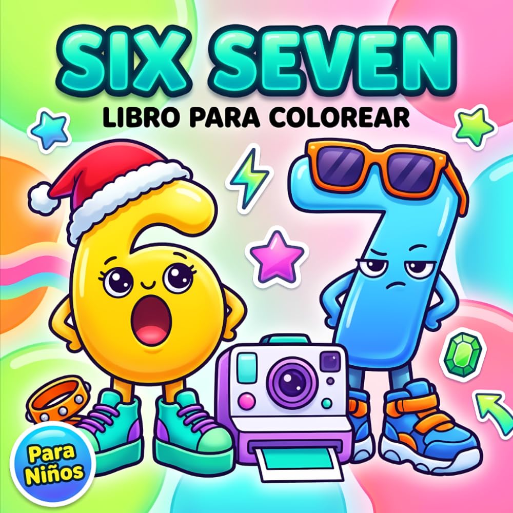 Libro para Colorear Six Seven Brainrot: Ilustraciones Sencillas y Modernas para Niños, Jóvenes y Adultos que Buscan Diversión Creativa