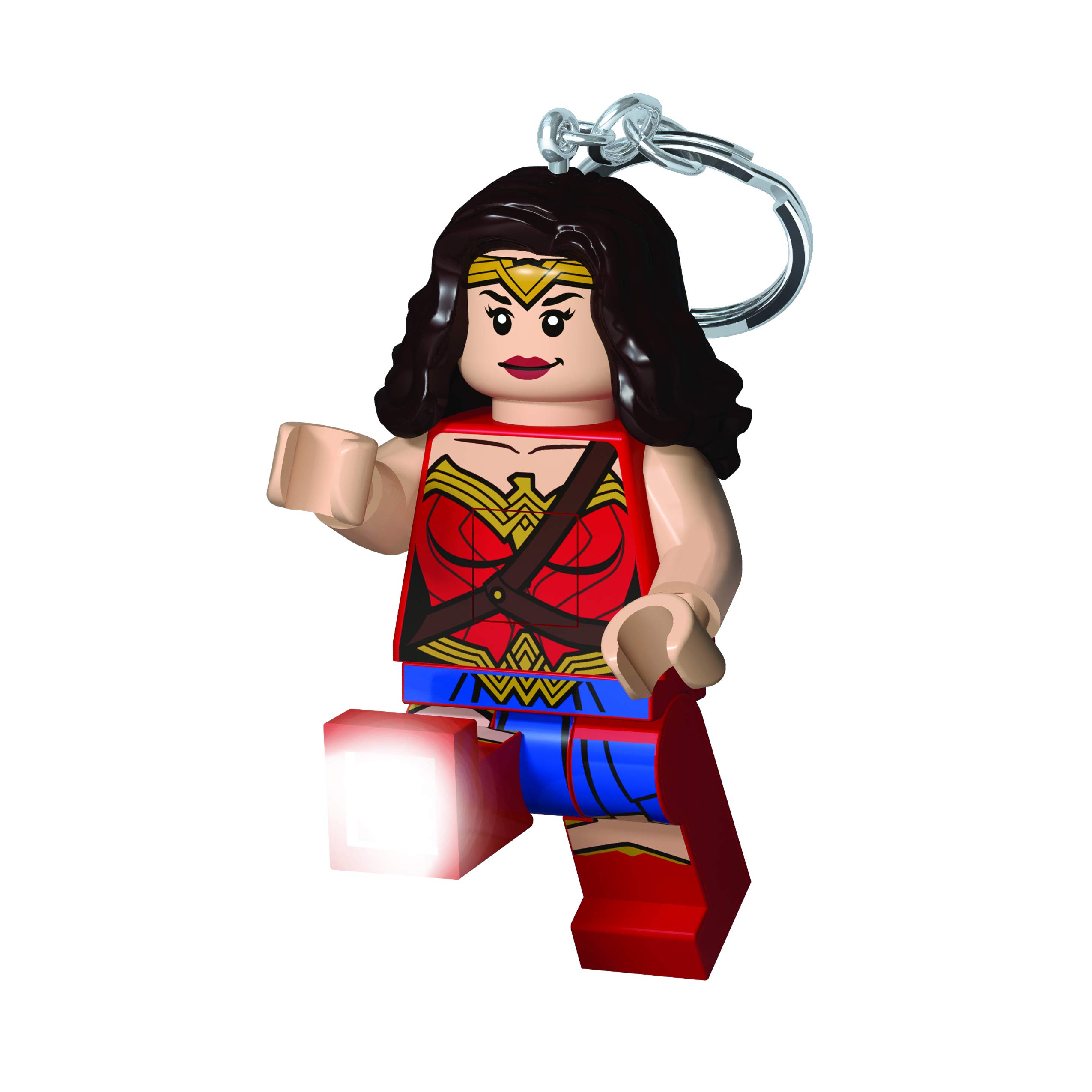 LEGODC Super Heroes Wonder Woman LED Keychain Light - 76 mm Tall Figure