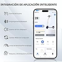 Vista 7 de Maxshot Electric Scooter, 350W/500W Powerful Motor, 19-22 MPH Max Speed, 15-28 Miles Range, Foldable escooter with Dual Braking Systems, Smart APP