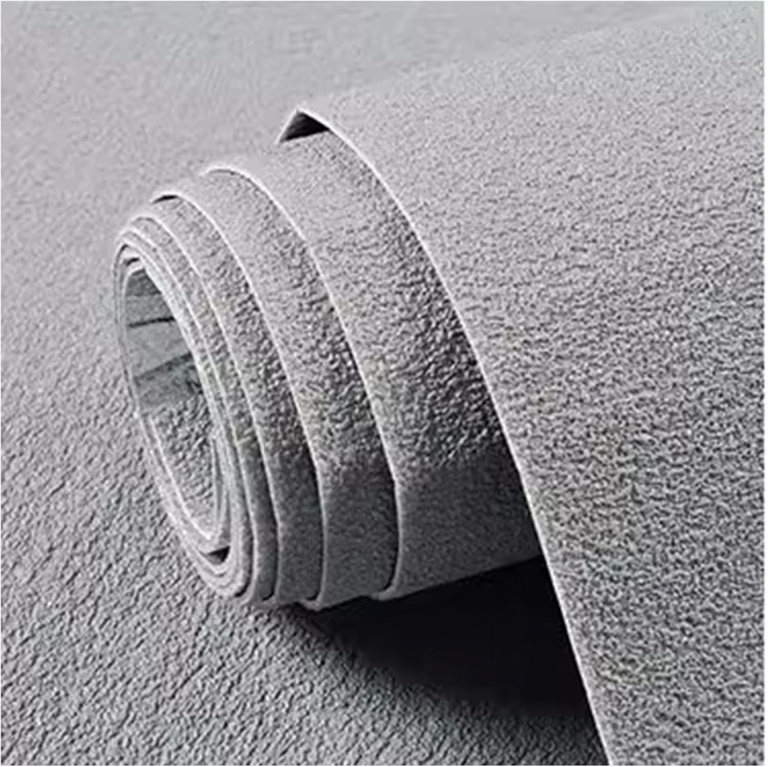 Papier peint en lin gaufré adhésif gris foncé 50m texture haut de gamme pour meubles