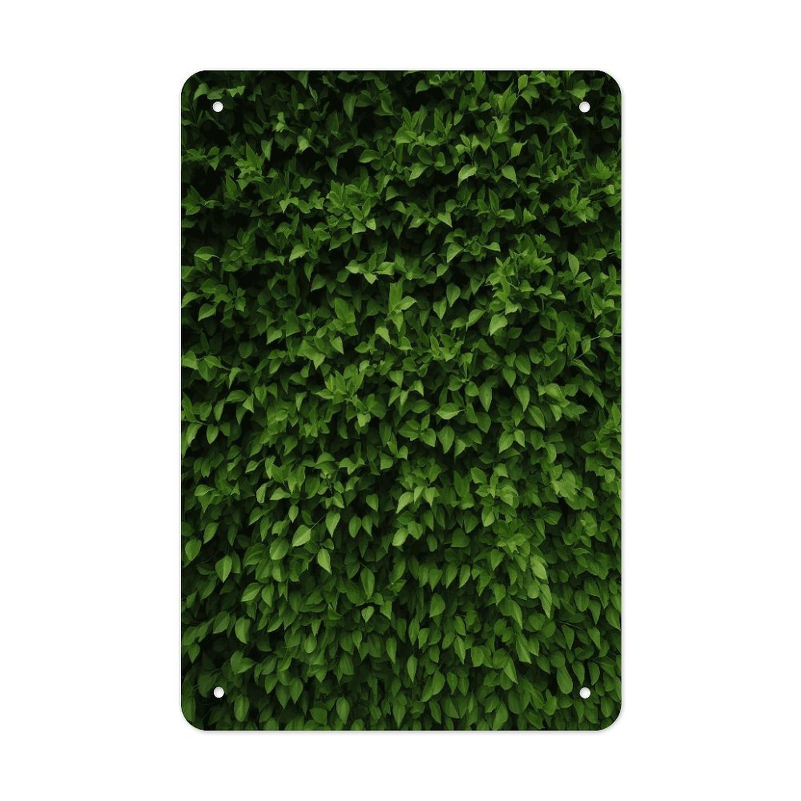 Btcowzrv Style Hedge Metal Tin Sign Wall Decor Hanging Plaque