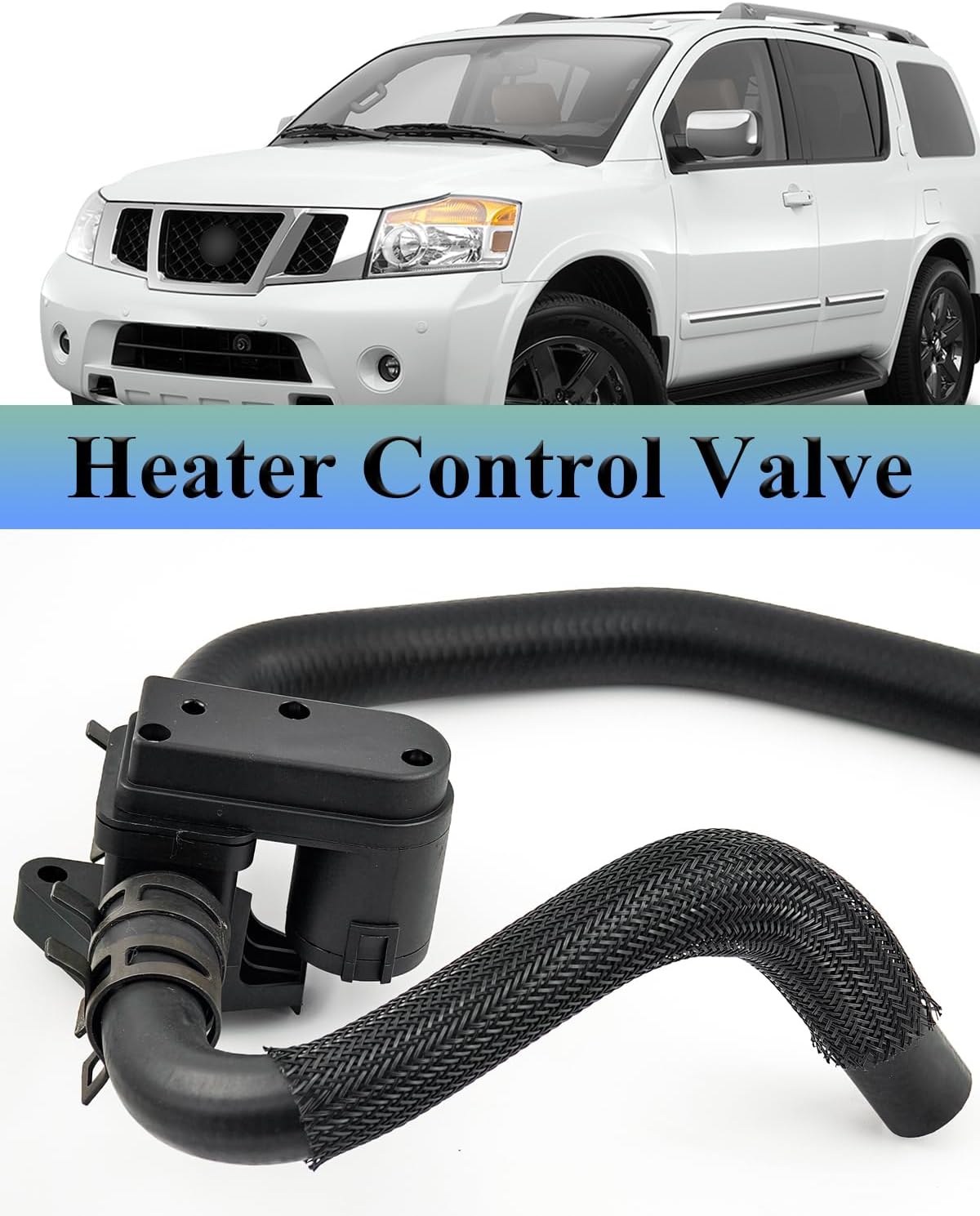 92400ZW10A Heater Control Valve Compatible with 2004-2015 Nissan Armada 5.6L, 2006 2007 2008 2009 2010 Infiniti QX56 5.6L, Heater Control Valve Replace OE# 92400-ZW10A 92400-ZC300 92400ZC300
