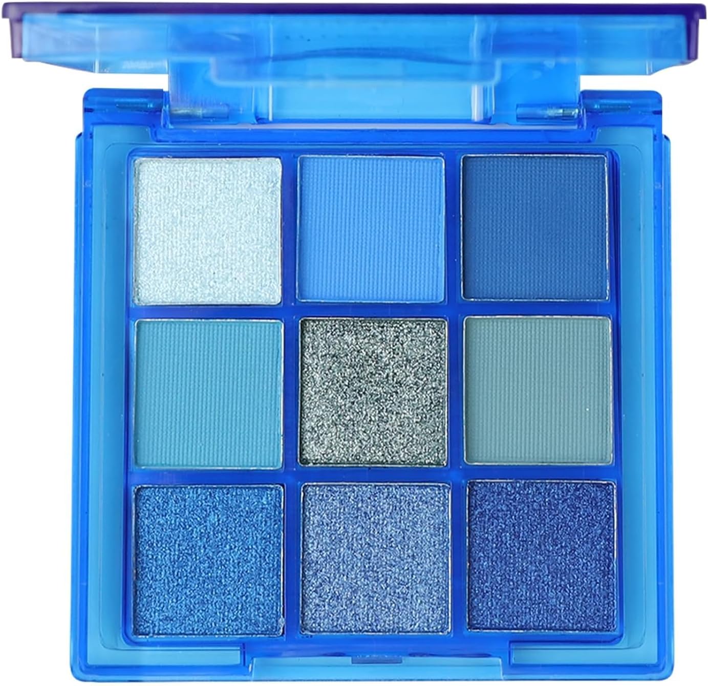 Paleta cieni do powiek, 9 kolorów, niebieskie, trwałe i wodoodporne, naturalne cienie do powiek, paleta cieni do powiek, brokatowa paleta cieni do powiek do codziennego użytku