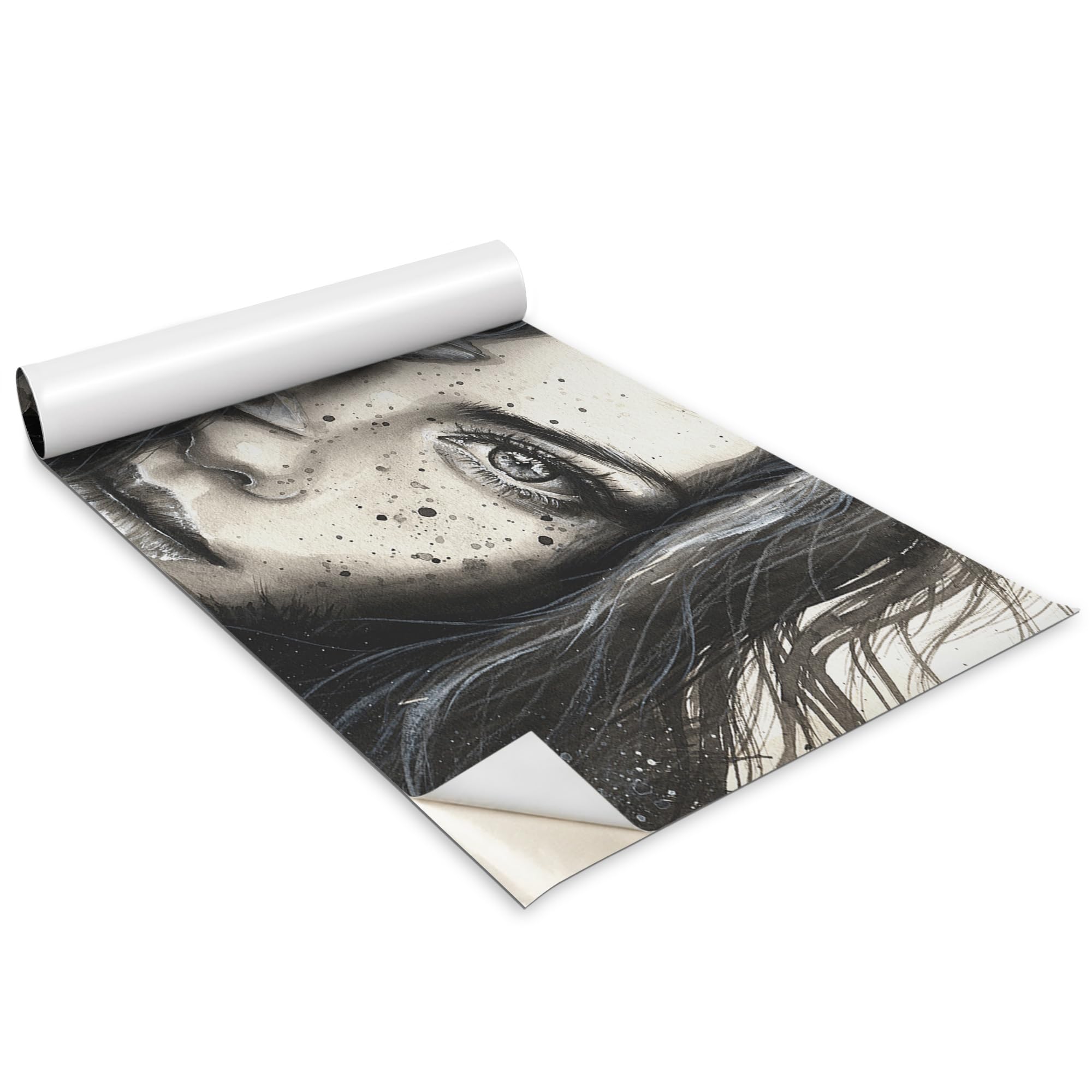 Adhesif meuble autocollant Wallfluent rouleau papier peint decoratif sticker cuisine salon