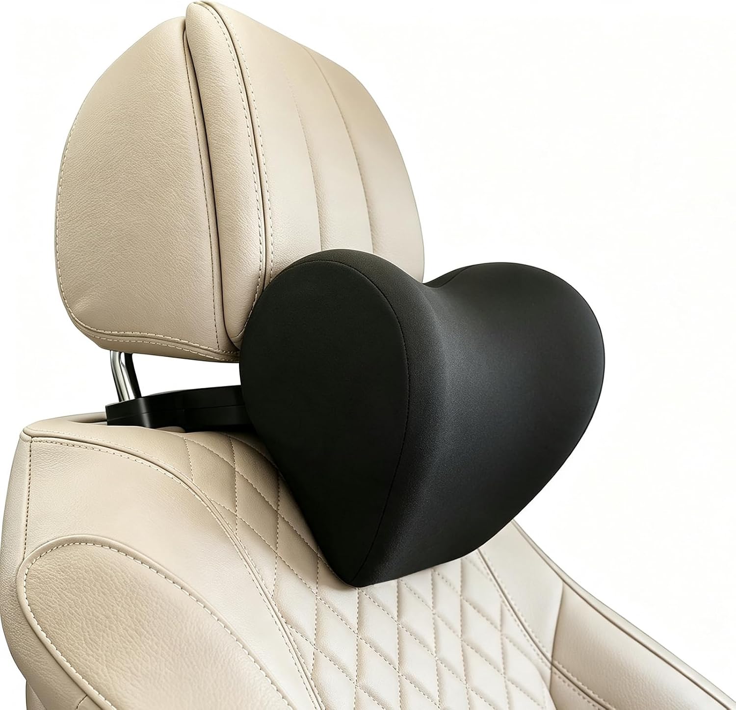 Car Neck Headrest Pillow Ice Silk Support Clip On for Driving