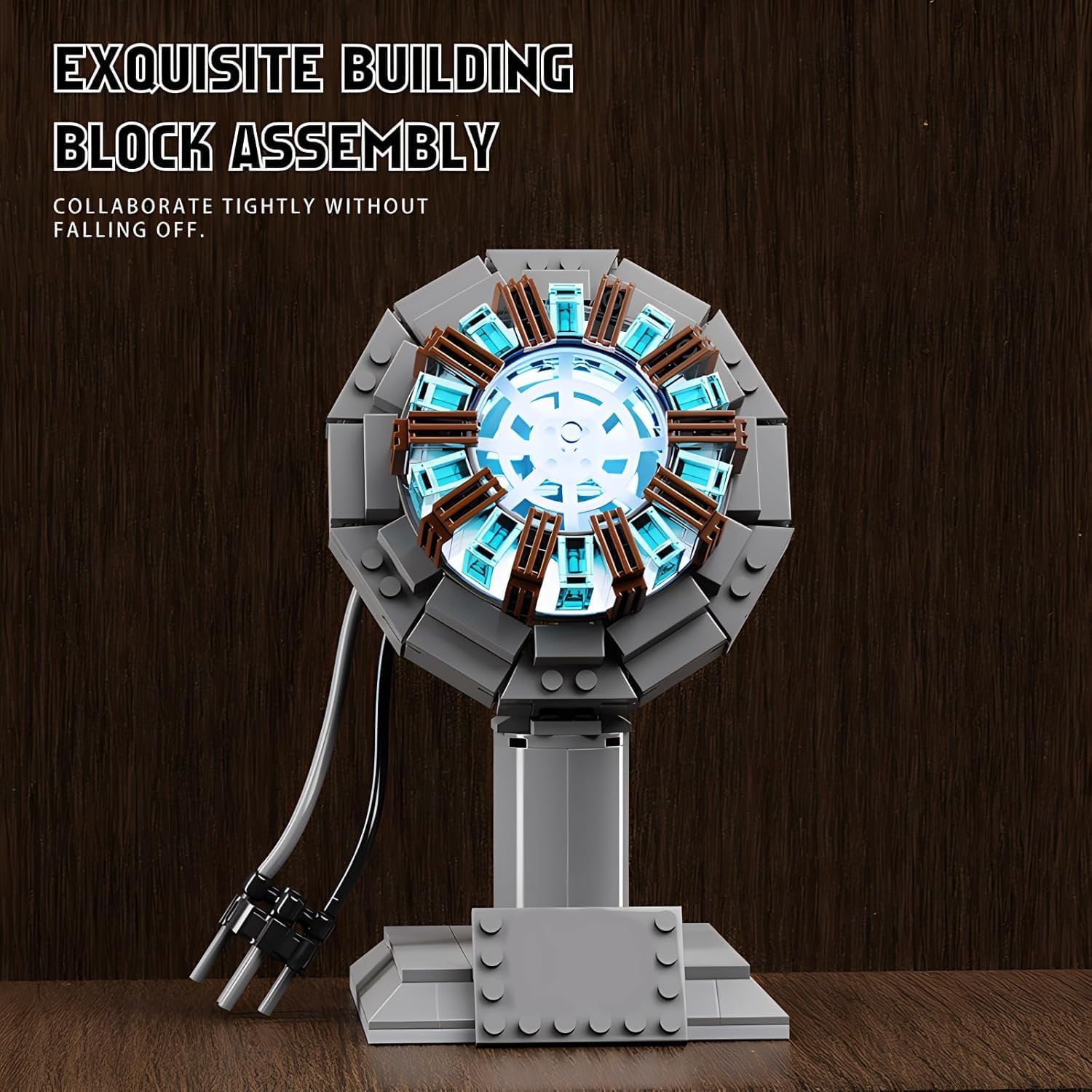 Arc Reactor Building Block Set, A Model Toy Proof that Tony Has A Heart,A Gift for Adults and Children