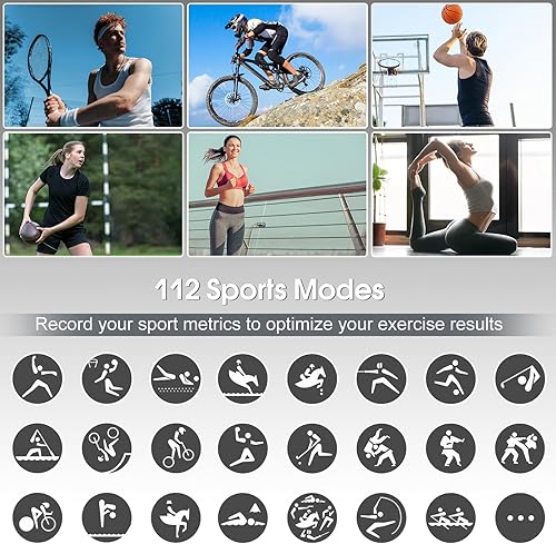 Miniatura 3 de aycy Reloj inteligente para hombres y mujeres, llamada Bluetooth, pantalla táctil HD de 1.85 pulgadas, reloj de fitness con monitor de frecuencia