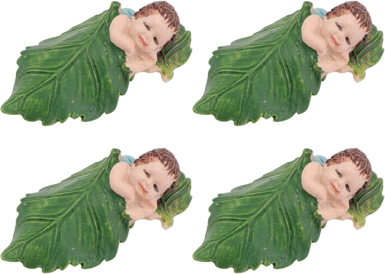Feengarten Figur – Schlafendes Feenbaby Mit Libelle, Handbemalte Outdoor-Deko