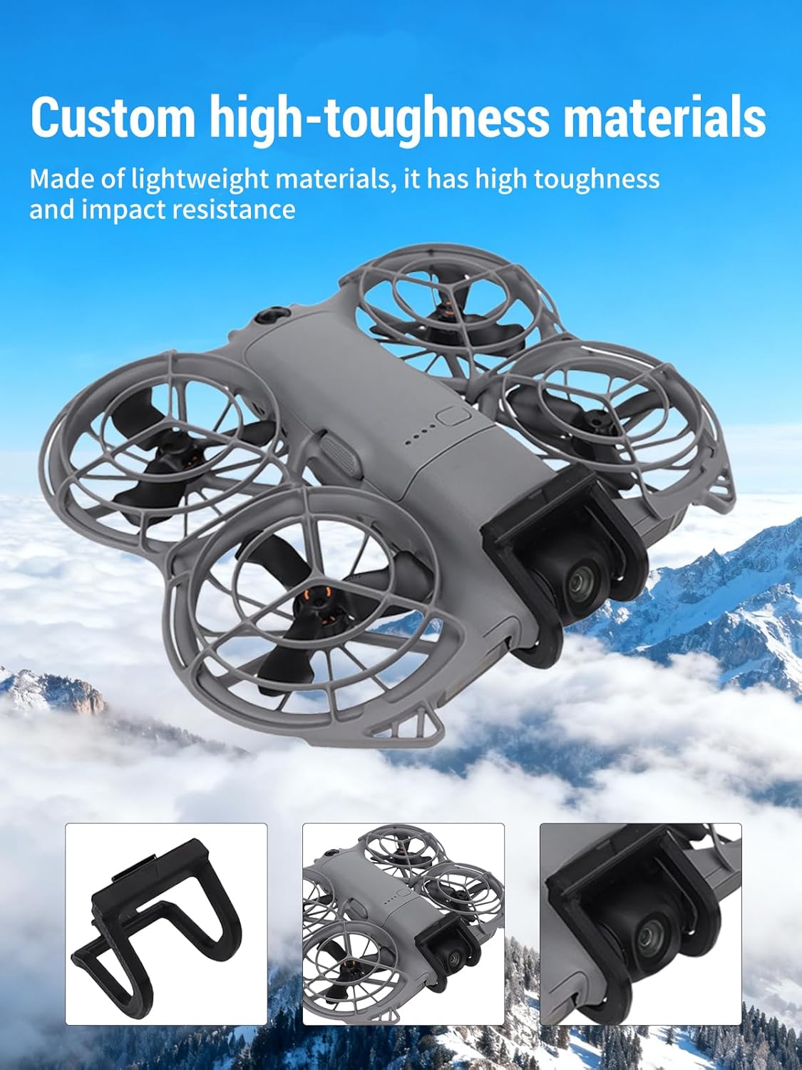 Gimbal Lens Bumper for DJI Neo 2, Anti-Collision Camera Lens protective case, Lightweight Protective Shockproof for DJI Neo 2 Accessory (Black)