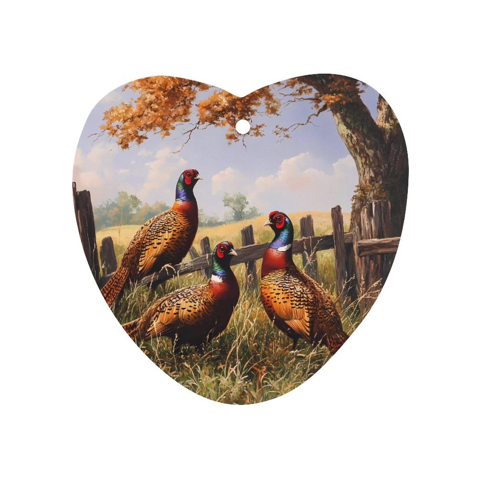 Pheasant Animal Car Air Freshener Hanging Aromatherapy Tablets for Car Accessories Love form