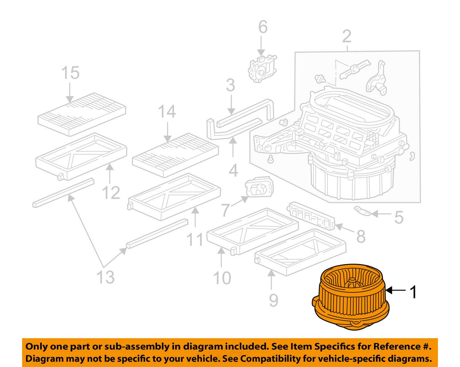 Amazon Com Honda Genuine Oem Blower Motor 79310 Scv A01 2001 To 2005 Civic 2003 To 2011 Element Automotive