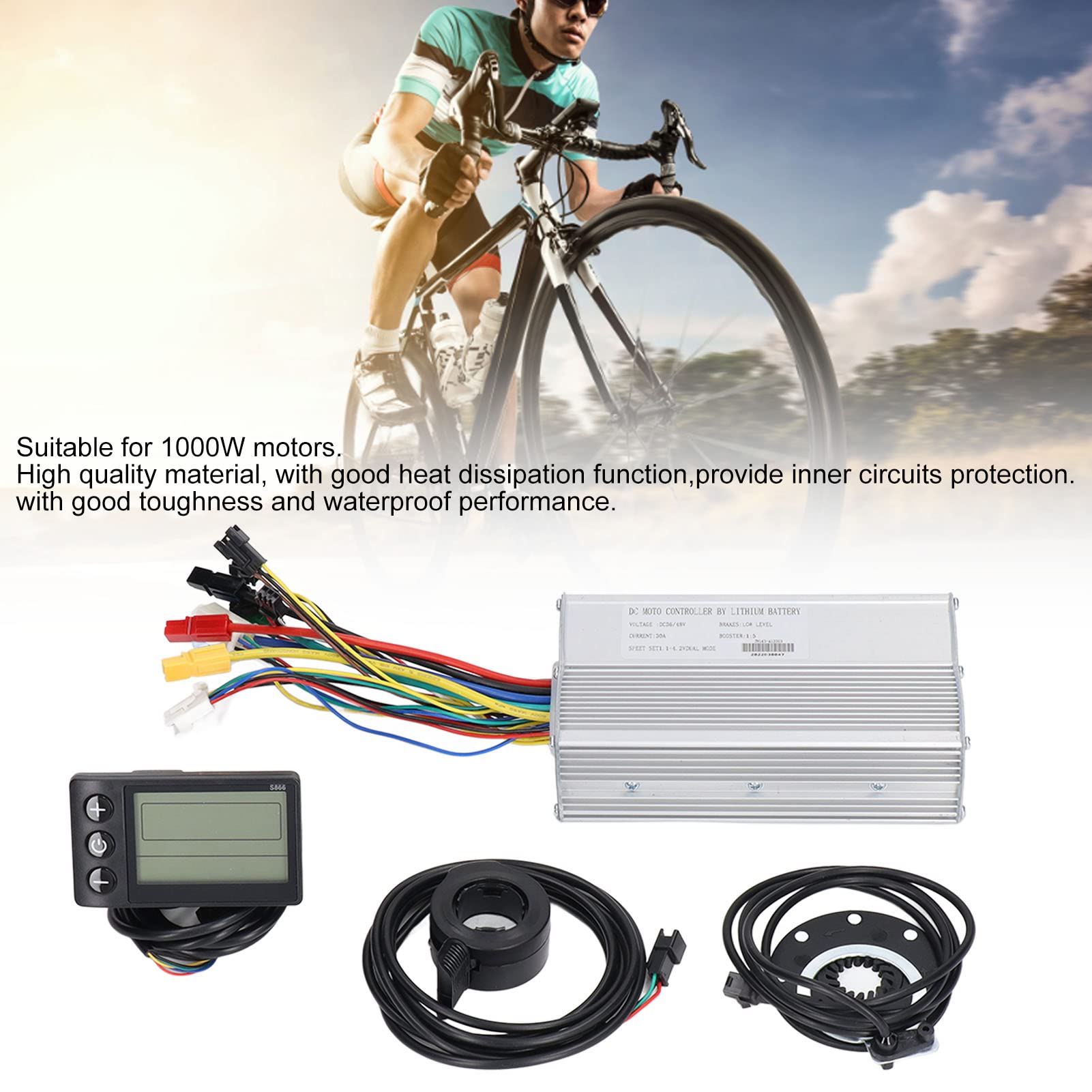 Amazon.co.jp: 電動自転車改造セット30Aコントローラー S866