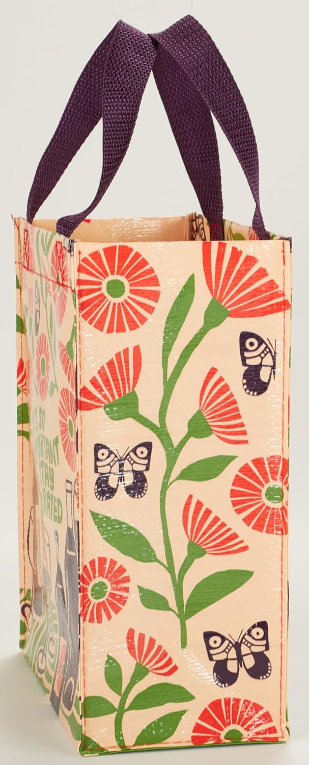 Blue Q Handy Tote - Reusable lunch sack, gift bag, sturdy, easy-to-clean, 95% recycled, 10" x 8.5" x 4.5". - Image 3