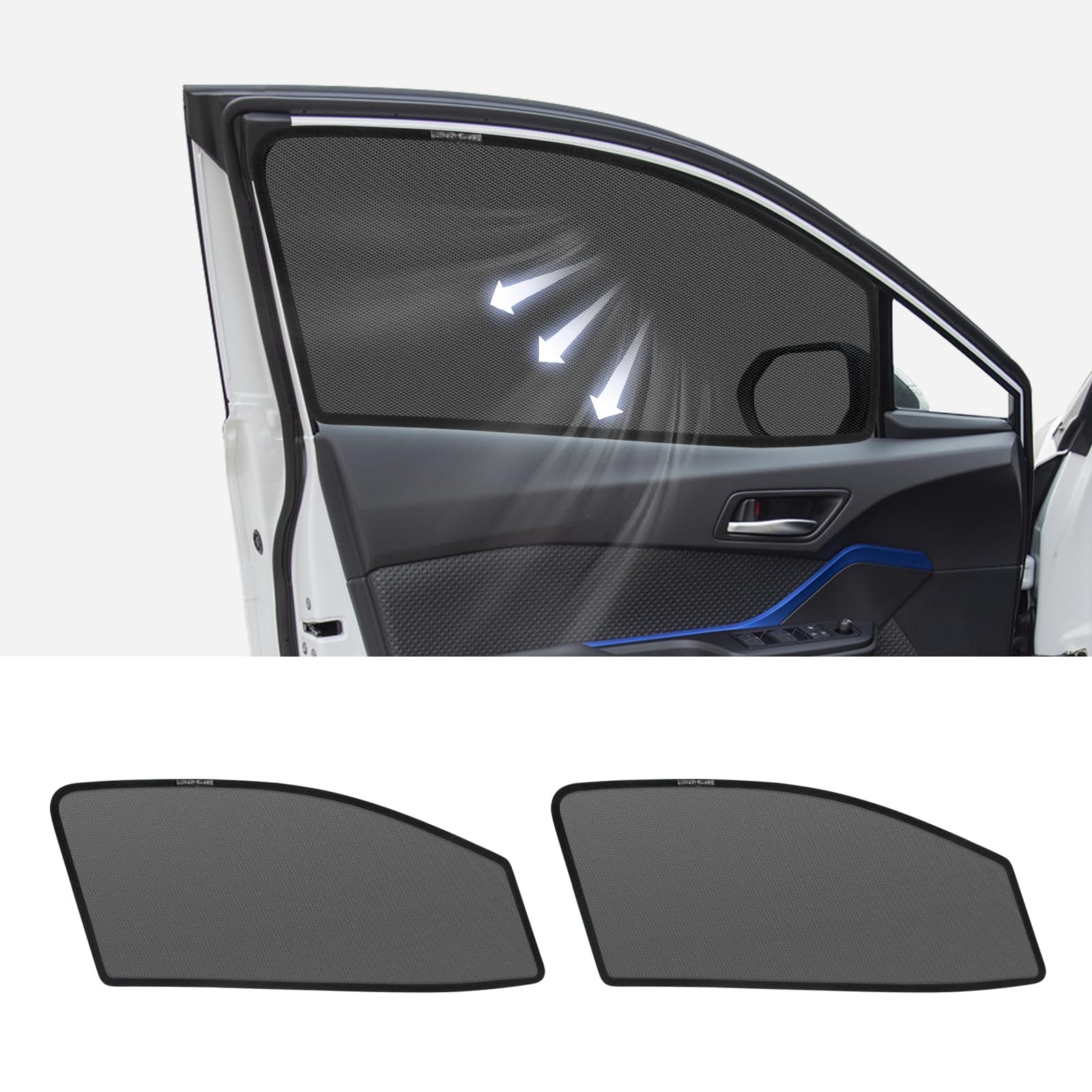 トヨタ　C-HR専用 マグネット式 UVカット・防虫・防覗き メッシュシェード Amazon | CarBott C-HR サンシェード CHR NGX10 NGX50 ZYX11 サイド用
