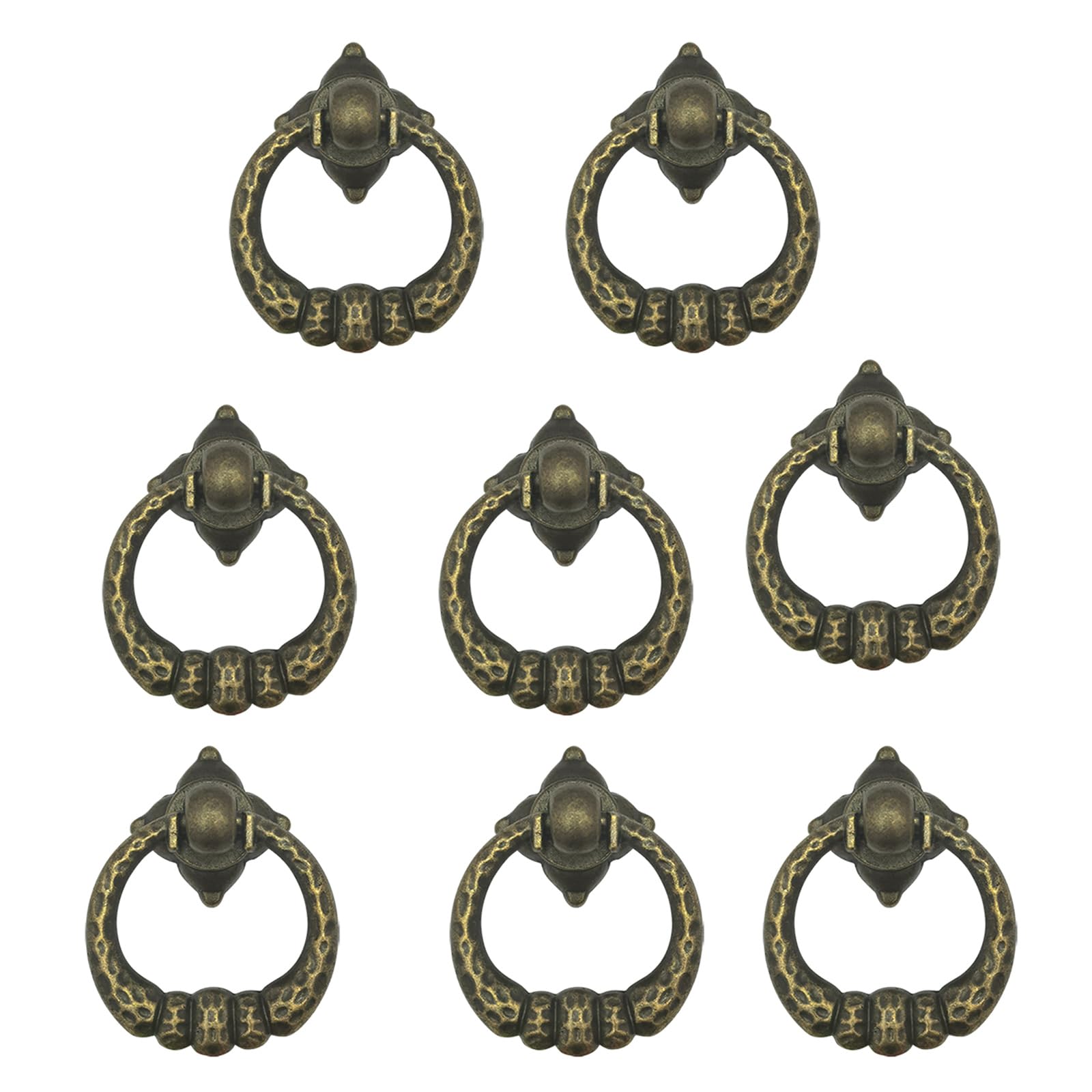 Msioytog Classical Drawer Knobs Elegant Cabinet Hardwares Metal Drawer Pull Dresser Handles Set for Furniture Renovations Dresser Handles