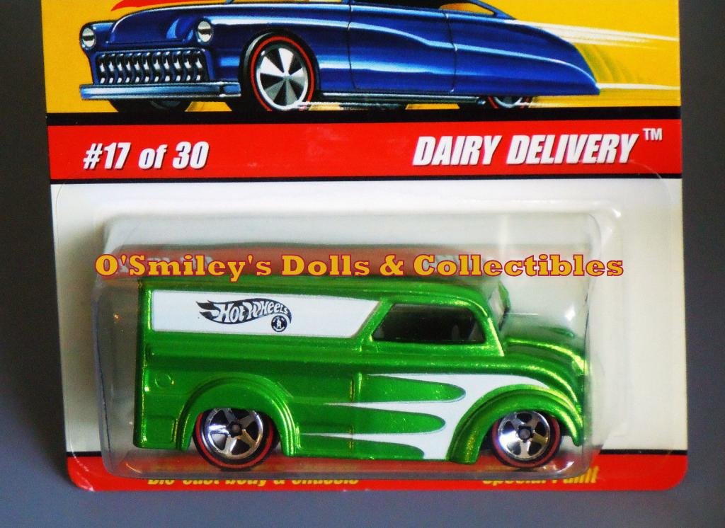 2005 Hot Wheels Classics Green Dairy DELIVERY Truck-Van (Redline)_