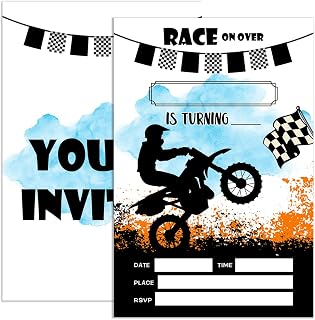 Dirt Bike Birthday Invitations For Boy 4x6