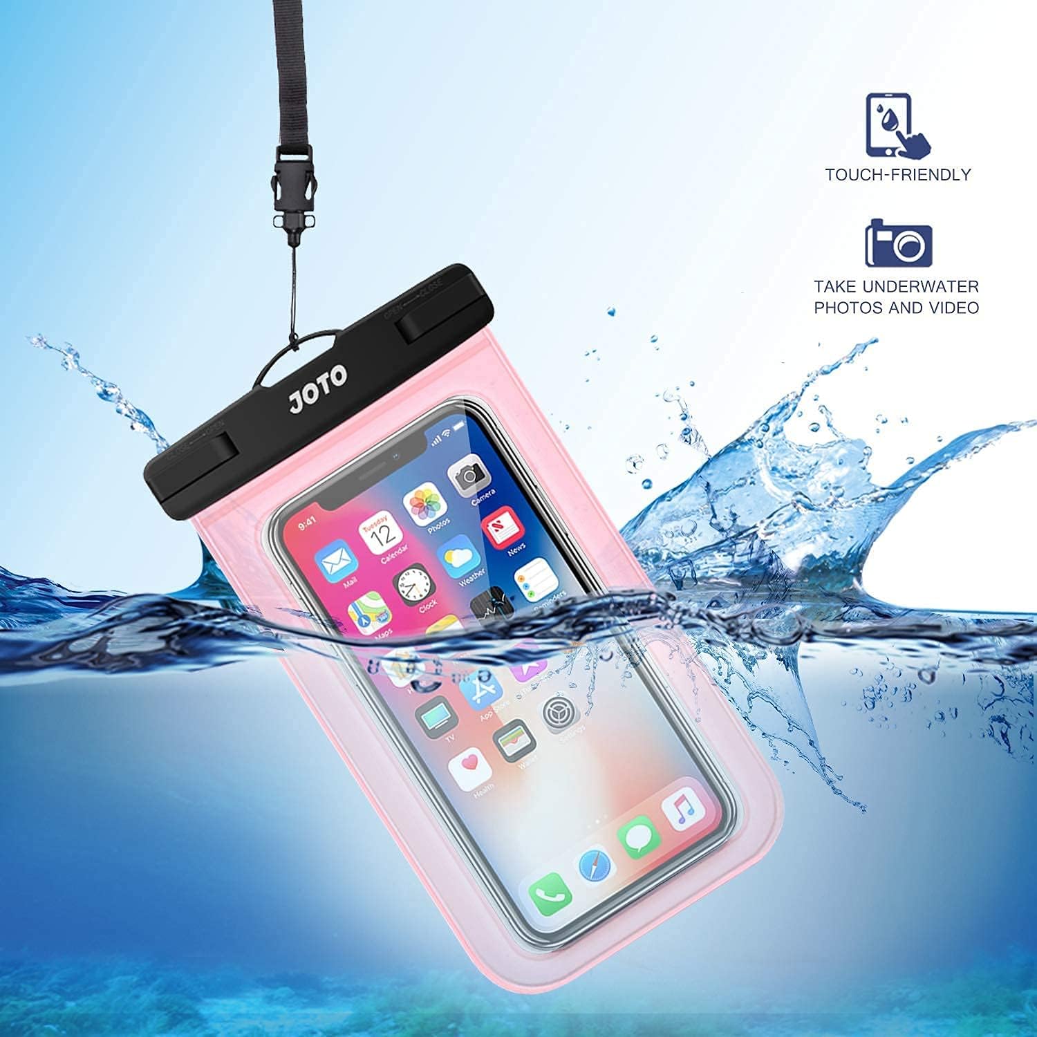 Buy JOTO [2 Pack] Universal Waterproof Pouch Cellphone Dry Bag Case