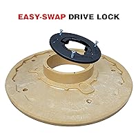 Vista 6 de Placa de molienda de hormigón para máquinas oscilantes - Herramienta de extracción para hormigón con ruedas de 5 tazas - MAX RPM 175