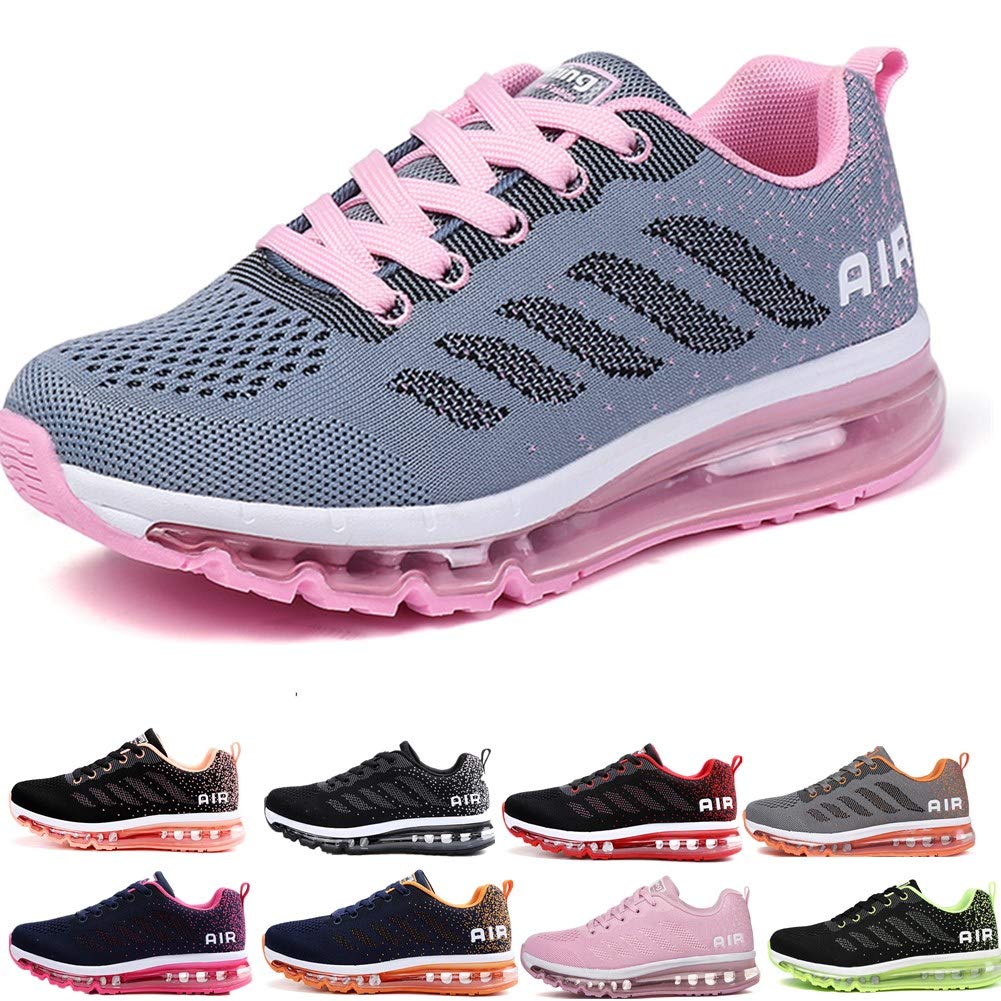 Uomo Donna Air Scarpe da Ginnastica Corsa Sportive Fitness Running Sneakers Basse Interior Casual all'Aperto 34-46 EU