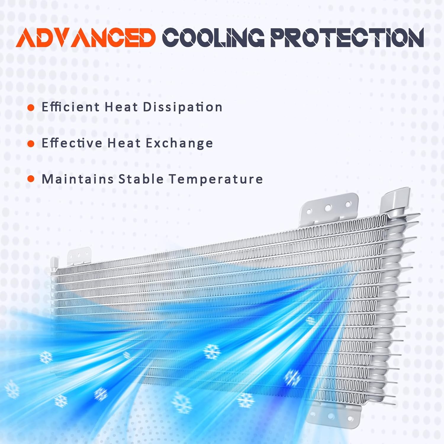 40k Transmission Oil Cooler Kit Compatible with Heavy Duty 40,000 GVW Max Low Pressure Drop Trans Cooler with Mounting Hardware,Towing Applications and Advanced Cooling Protection #LPD47391 (Silver)