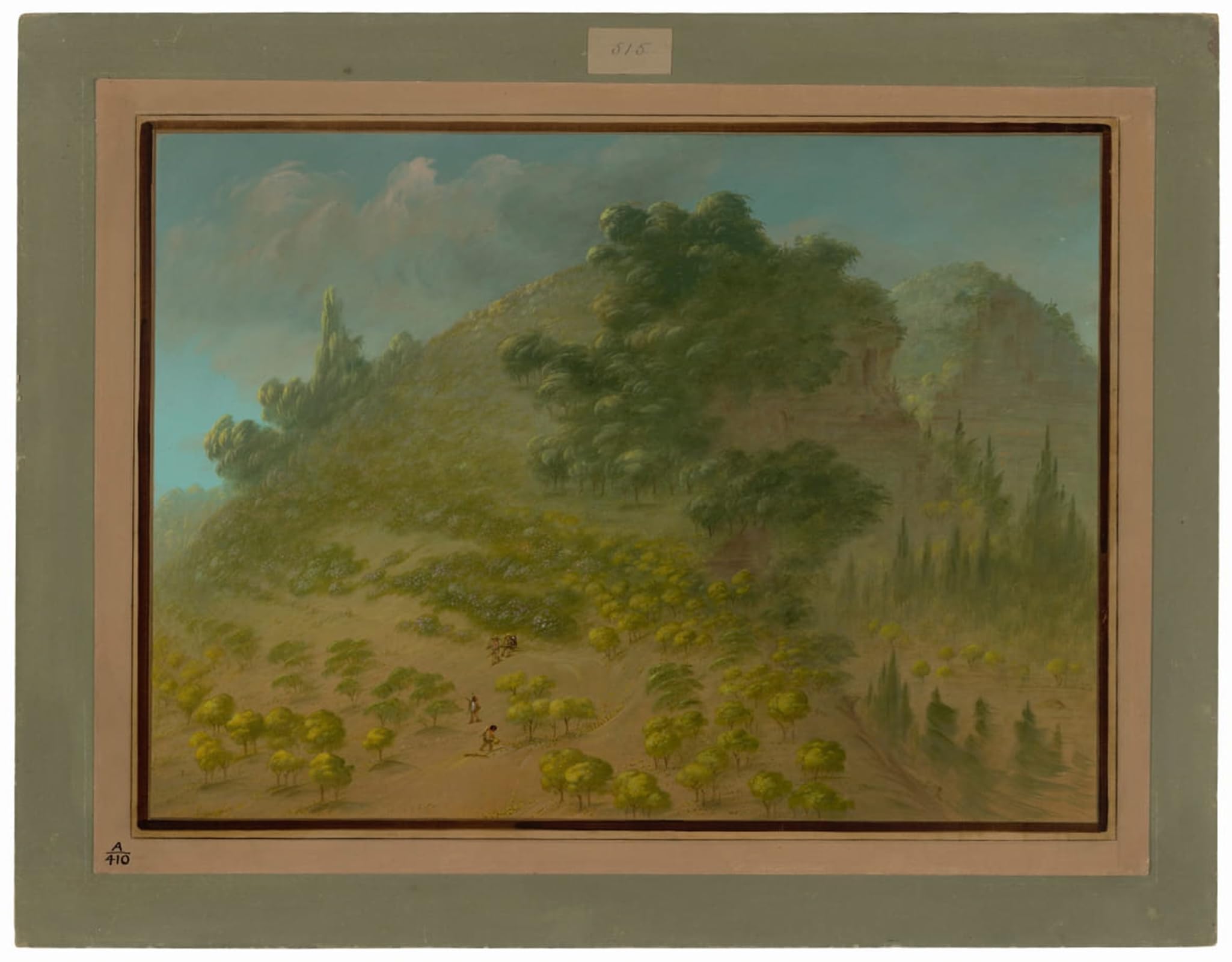 POSTERIIk Vintage Art Print Images Pictures Print Rhododendron Mountain by George Catlin Modern Colour Posters for Office Home Decor 60x90cm