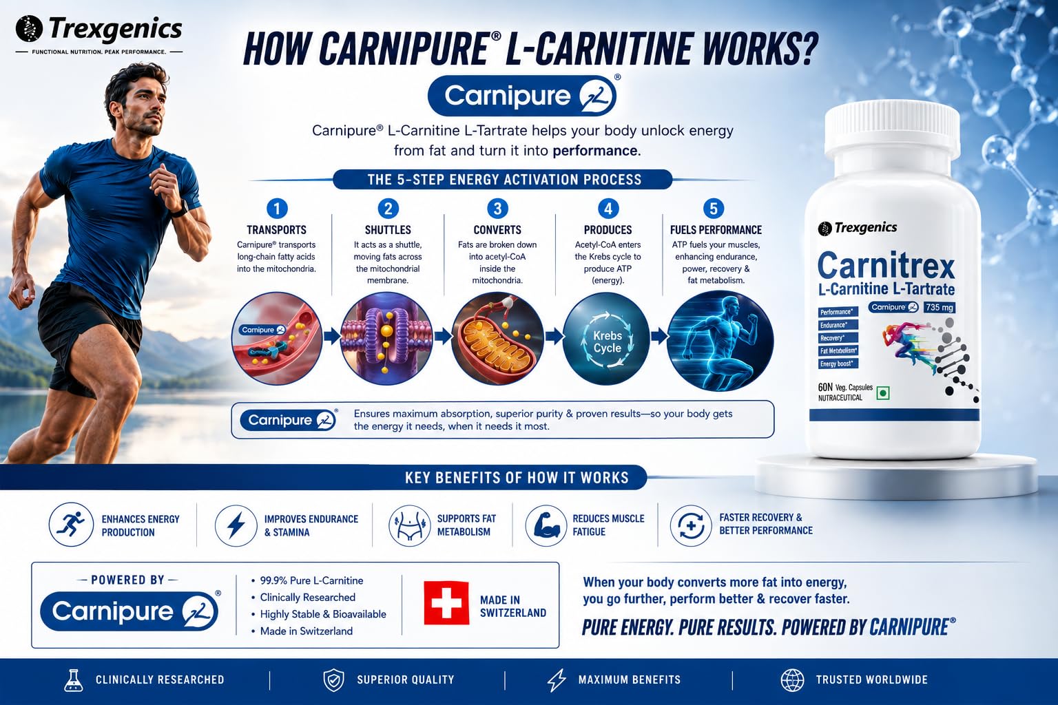 l carnitine benefits for runners Trexgenics L-Carnitine Tartrate VEGAN & GLUTEN FREE CARNIPURE (Lonza, Switzerland) L-Carnitine L-Tartrate 735mg (60 Veg. Capsules): Buy Online at Best Price in UAE Hhs Food Supplements Vitamins 尺寸:120 粒膠囊 ellen Ramsay