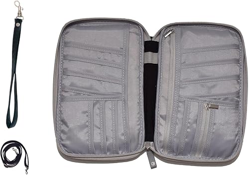 ARTOS Carpeta de viaje para organizador de documentos, Negro -, Cartera Rfid