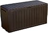 Keter Marvel Plus 71 Gallon Resin Outdoor Box for Patio Furniture Cushion Storage