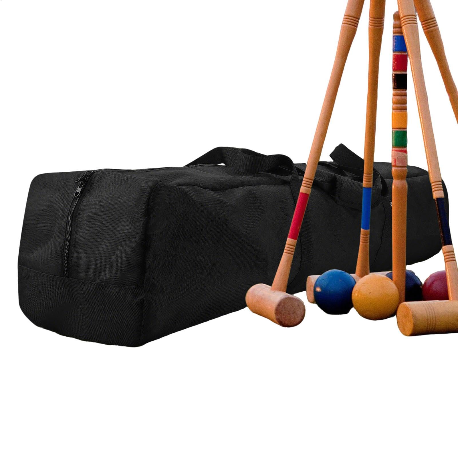 Croquet, bolsa de almacenamiento de croquet, bolsa de equipaje con cremallera, organizador de dispositivos deportivos, crocket de viaje para exteriores