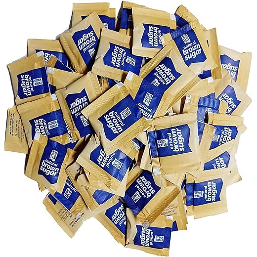 Uttam Sugar Brown Sugar Sachet (1kg), Sugar Sachets Tea ,Coffee, Milk, Cane Sugar, Unrefined. 500g Sachet