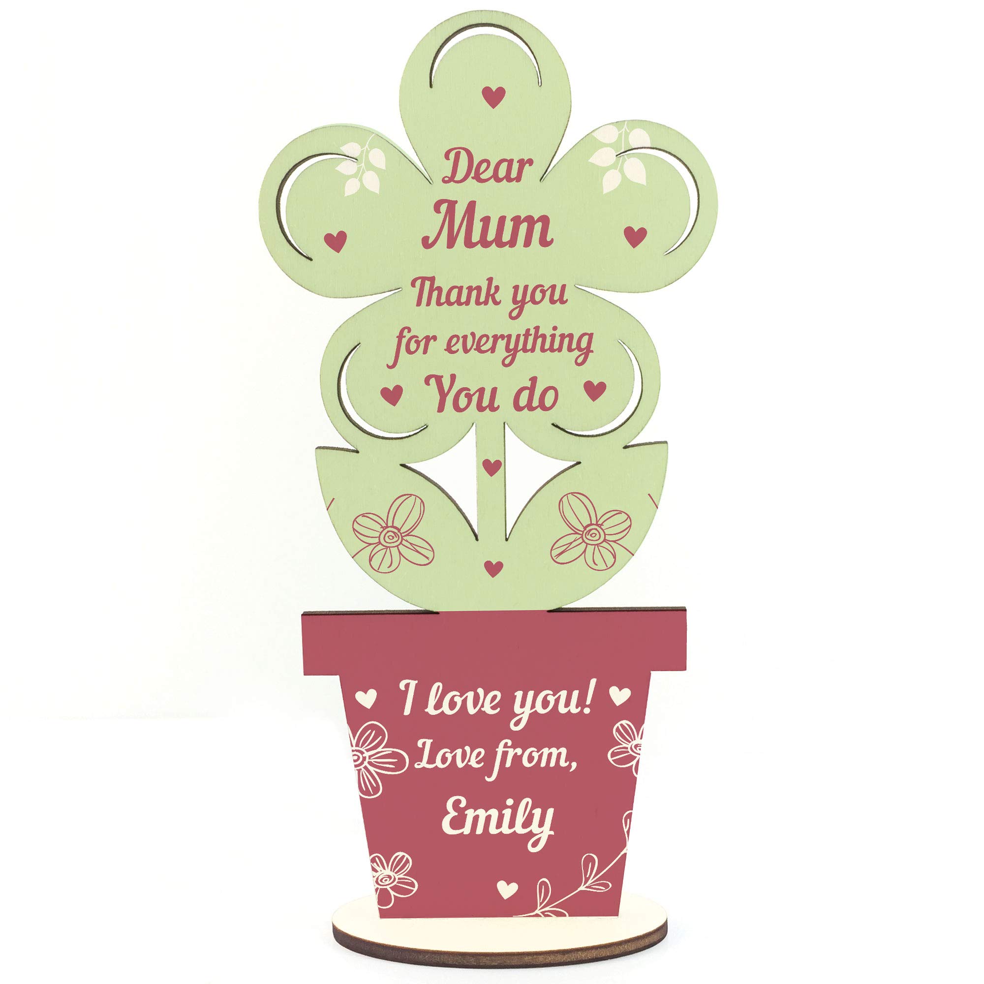 Red Ocean Personalised Gift For Mum Birthday Christmas Mothers Day Gift Thank You Gift From Daughter Son Mum Gift Idea Gift For Mum