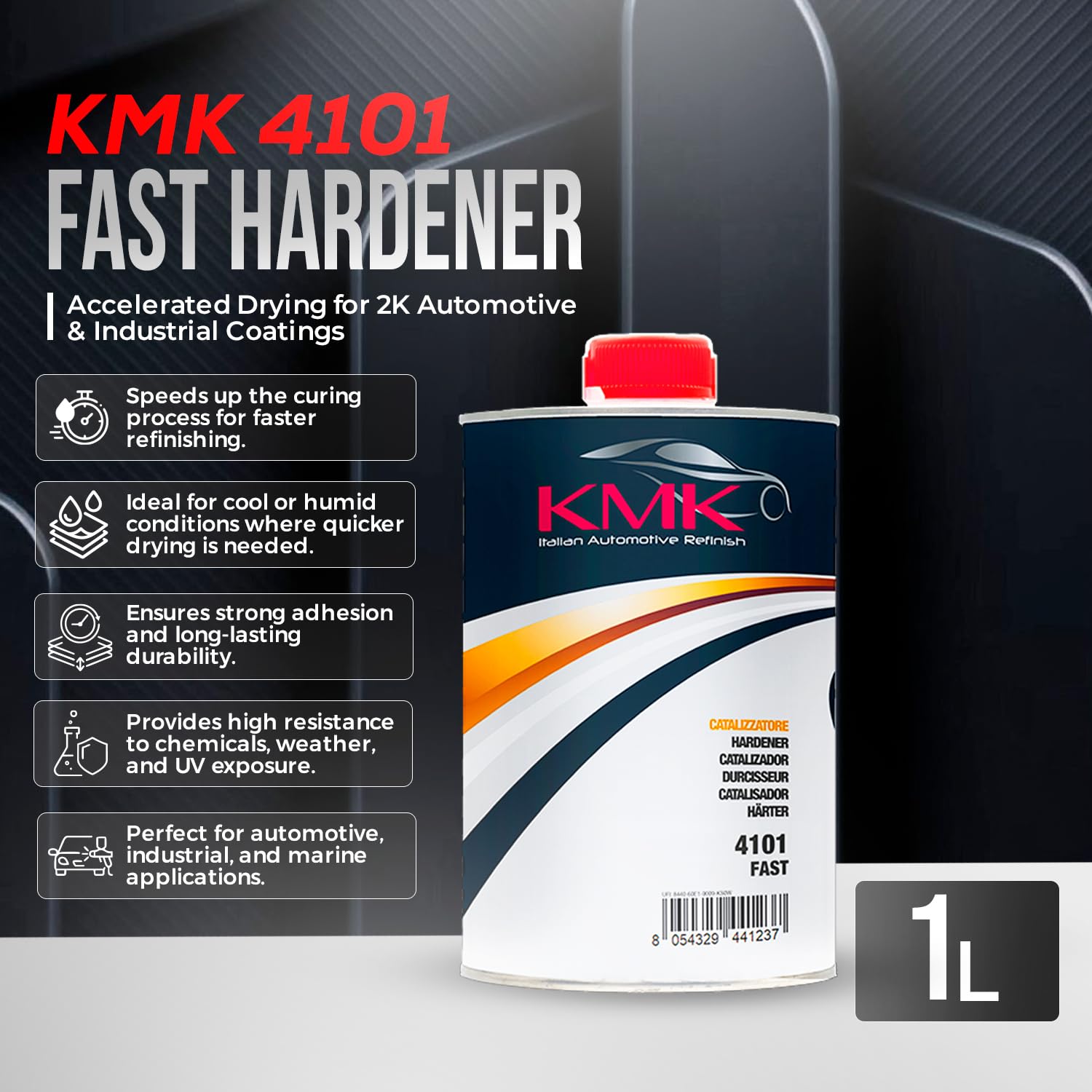 KMK 4101 Fast Hardener - 1L – High-Performance Automotive Activator for Rapid Curing