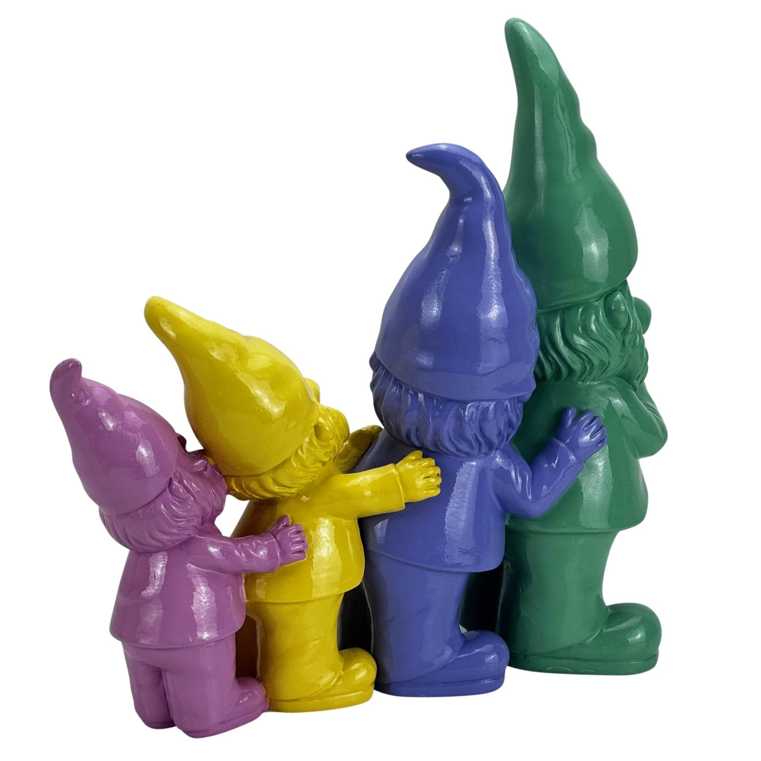 Gartenfiguren für draußen lustige Gartenzwerge, Wichtel Polonaise - Bunte Moderne Deko Figuren - wetterfest - 23 oder 30 cm groß (30 cm)