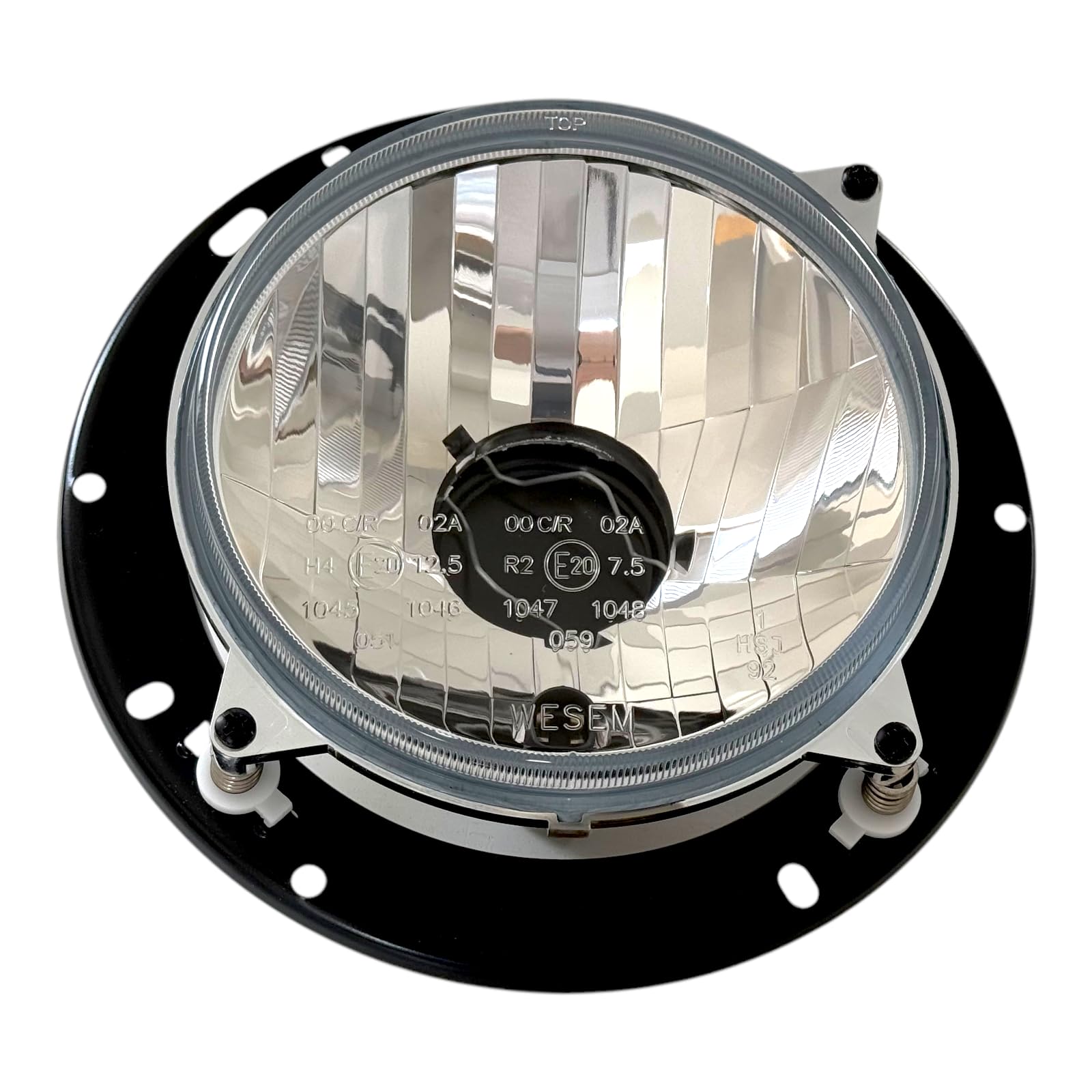 2 faros H4 redondos de posición para tractor Deutz DX, 07, Agrocompact, Agroprima, Agrostar, Agroxtra E20 con bombillas de 12 V