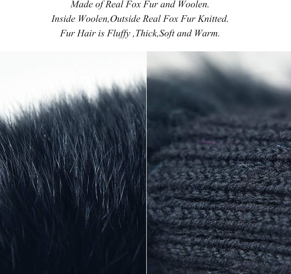 Winter Genuine Fox Fur Headband for Women Fur Earwarmers Stretchable Headwear Winter Fur Ear muff for Women - Image 6