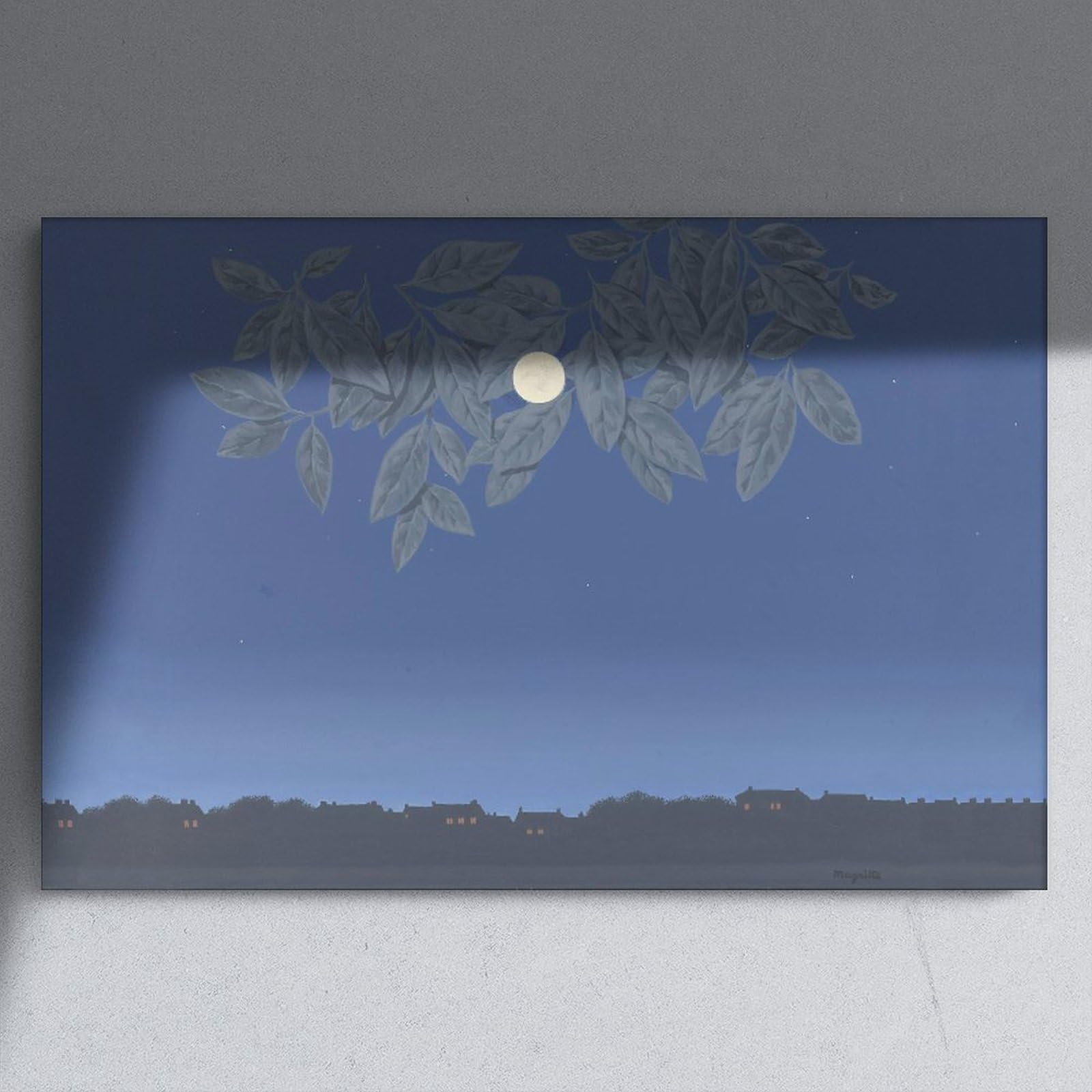 WCYB Het Onbeschreven Blad Nerki Magritte plakat surrealizm wydruki na płótnie Deco obrazy ścienne Unframe 40,6 cm szer. x 61 cm W