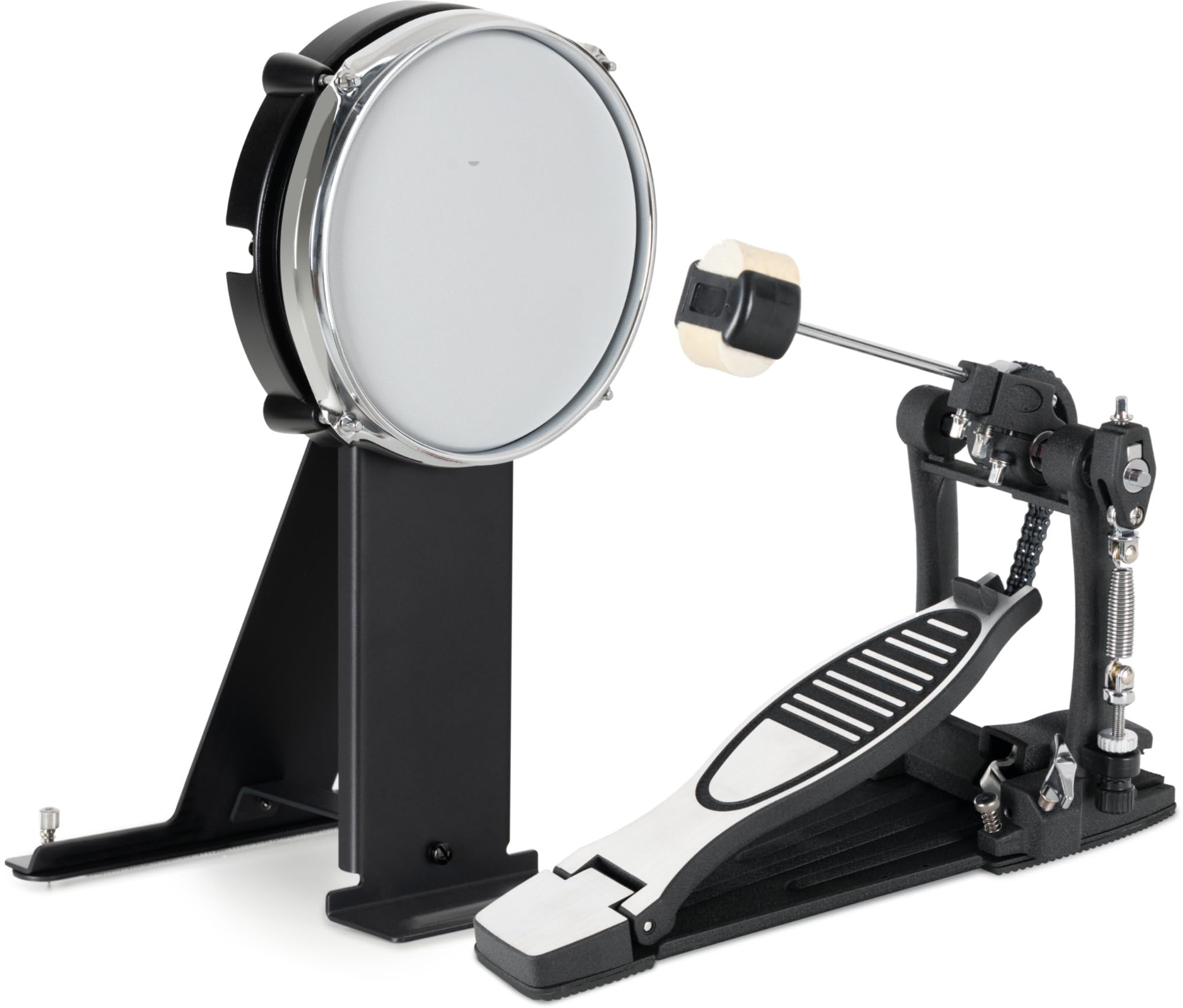 XDrum BDMP-08 8" Kick Pad con Set Meshhead - Espansione o sostituzione per kit E-Drum - 8" Mesh Head - Stabilità garantita da spuntoni - Compatibile con Roland - Include pedale singolo