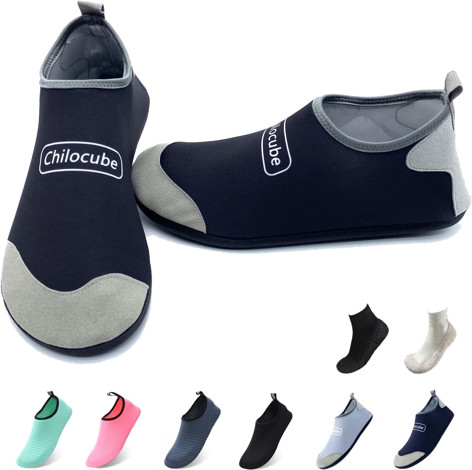 Water Shoes Womens Mens Beach Shoes, Quick-Dry Aqua Shoes Snorkeling Shoes Water Socks for Beach Swim Surf Walking Yoga