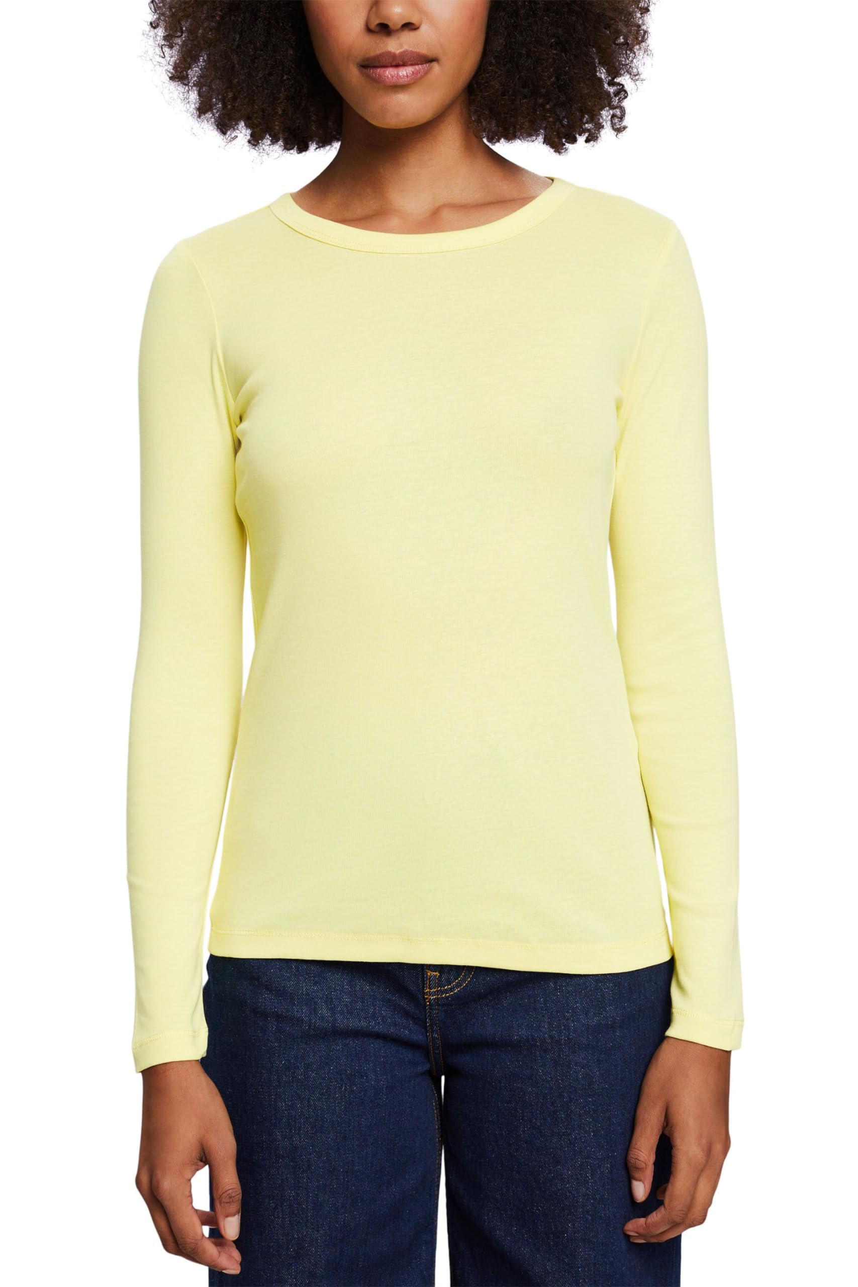 Esprit Women's 770/Pastel Yellow 103Ee1k347 T-Shirt,