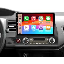 10" Radio for Honda Civic 20062011, 8th Gen, Android 15 Stereo, Wireless Apple CarPlay & Android Auto, Bluetooth 5.0, Built-in GPS + Wi-Fi, 2GB + 64GB, HD Touchscreen Head Unit with AM/FM/RDS