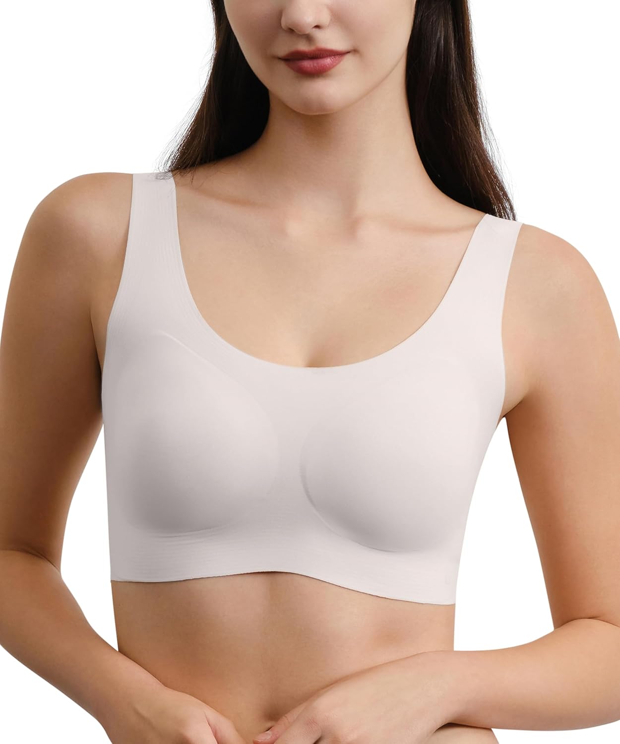 Ubras Seamless Bras for Women Smooth Comfortable Jelly Dot Wireless Bralette Full Coverage Pull On Breathable Bras