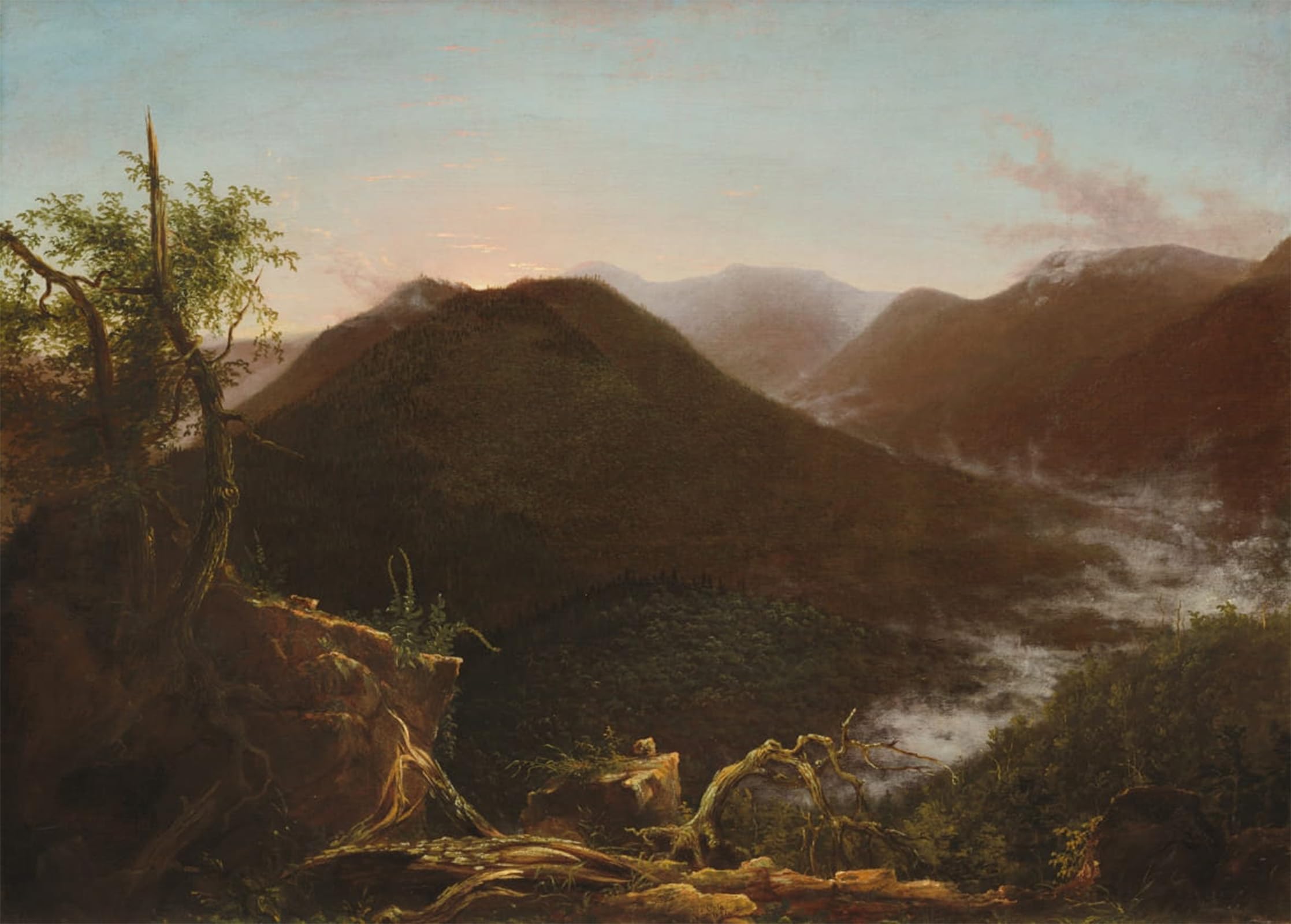 POSTERIIk Vintage Art Print Images Pictures Print Sunrise in the Catskills by Thomas Cole Modern Colour Posters for Office Home Decor 60x90cm