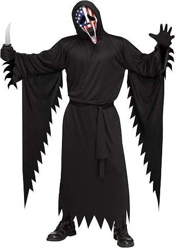 Fun World Officially Licensed Patriotic Ghost Face Adult Costume
