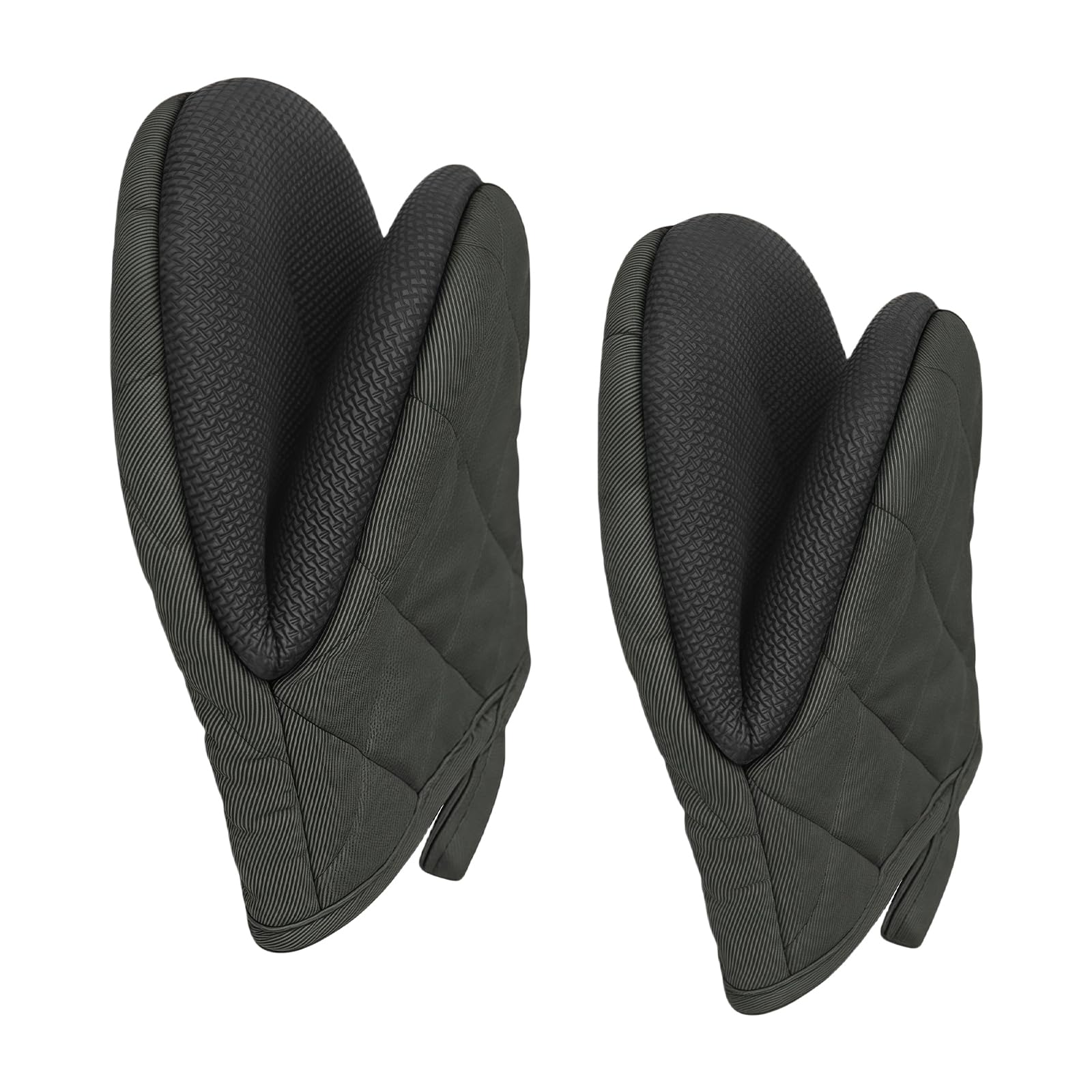 MALSSE Oven Mitts Nonslip Silicone Grip Thermal Insulated Gloves for Baking Cooking Kitchen Accessories Oven Gloves
