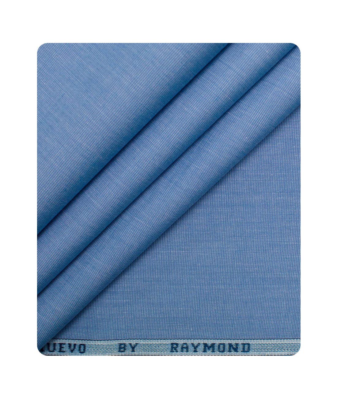 raymond Men's Premium Cotton Solids 1.70 Meter Unstitched Shirting Fabric (Blue)-picture-27