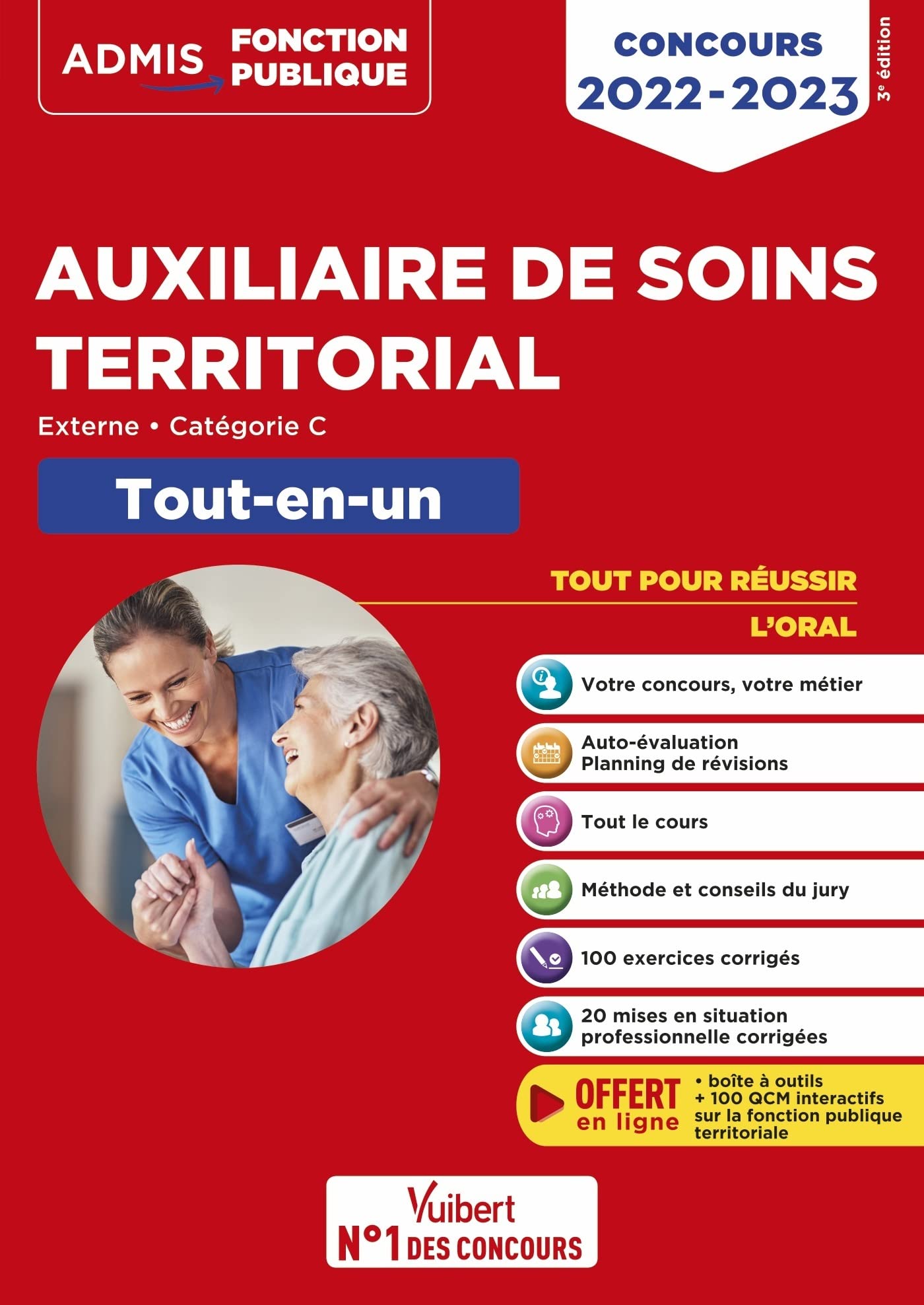 Concours Auxiliaire de soins territorial - Catégorie C - Tout-en-un: Concours externe 2022-2023