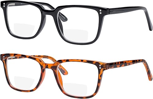 Miniatura 2 de Yogo Vision Paquete de 2 lentes de lectura bifocales para hombres y mujeres, lentes ligeros antirreflejos