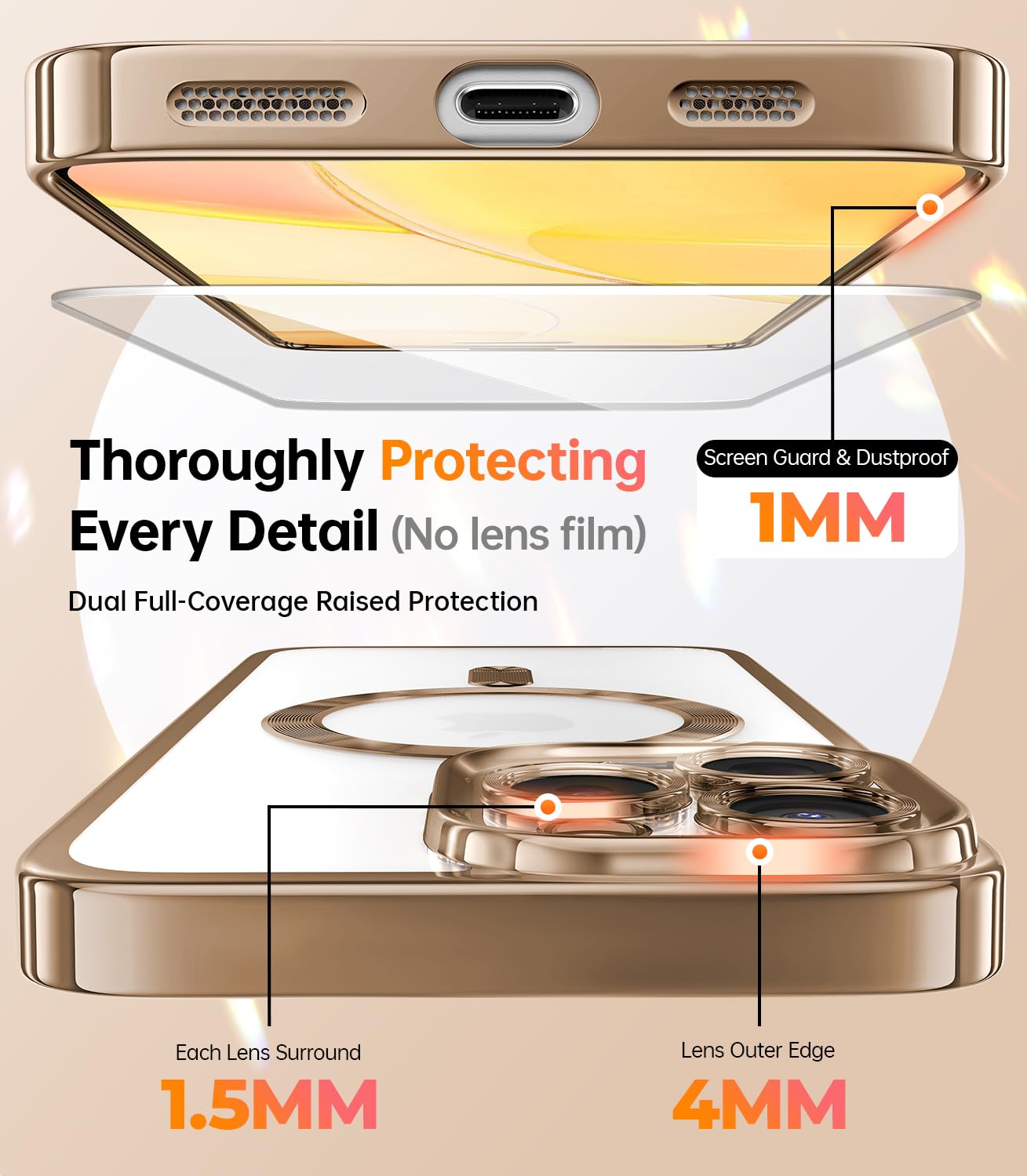 Meifigno Case Designed for iPhone 16 Pro - Image 3