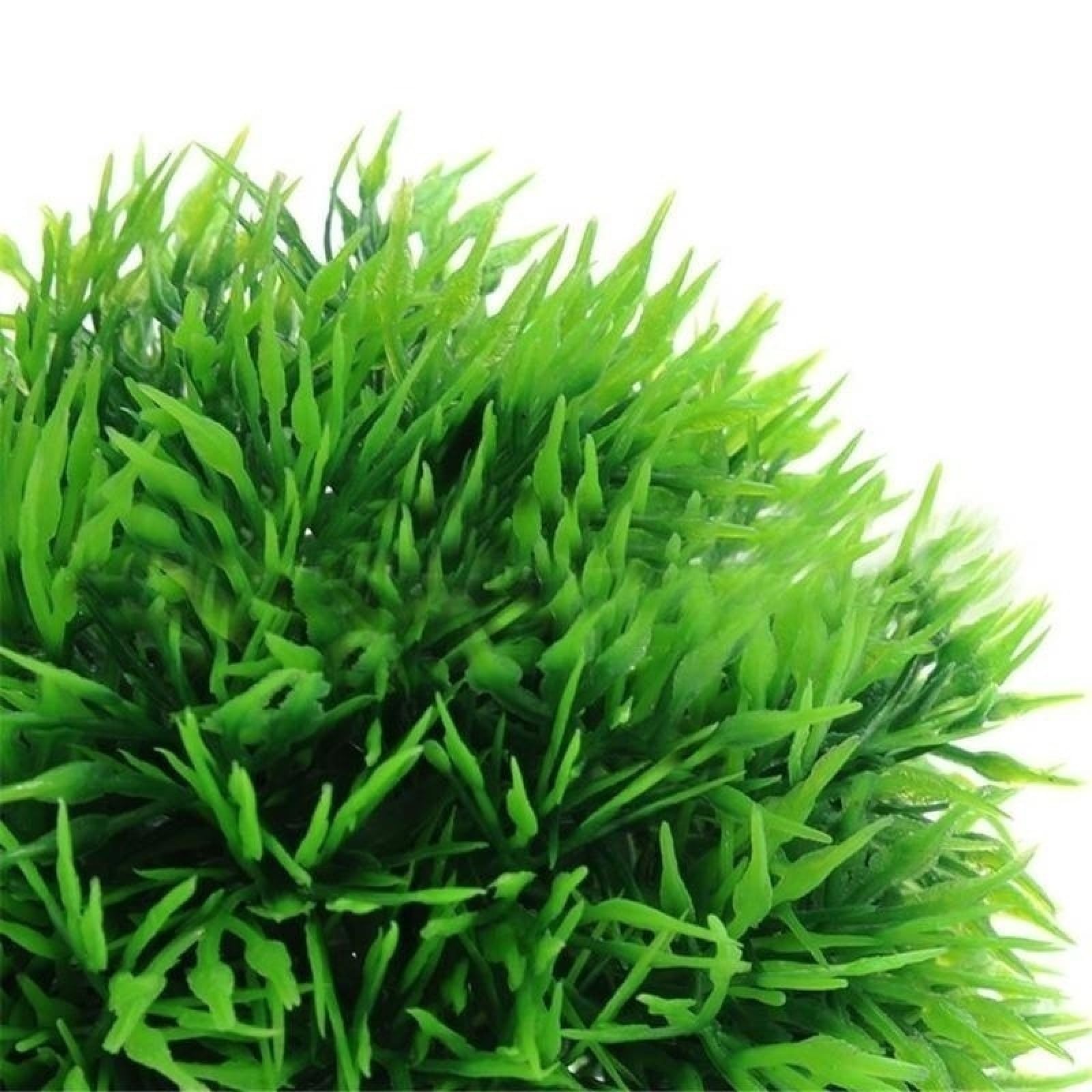 Plantas acuáticas Artificiales de plástico, Bolas Hierba for Acuario, Adorno for pecera, 4 Unidades, Color Verde